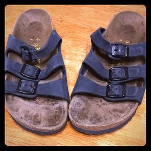 Birkenstock navy 3 strap sandal